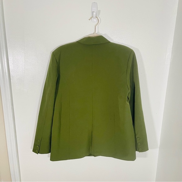 NEW Camila Coelho Morena Blazer Jacket Oversized Boyfriend Fit Preppy Green - Picture 5 of 9